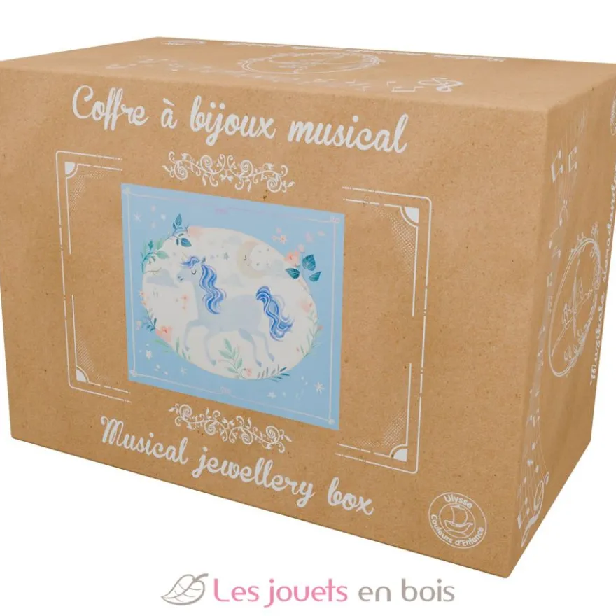 Coffre à bijoux musical Licorne - Ulysse