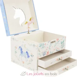 Coffre à bijoux musical Licorne - Ulysse