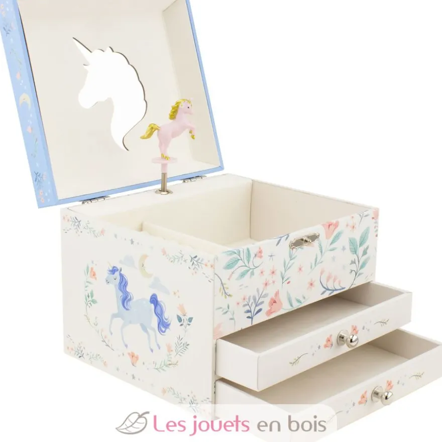 Coffre à bijoux musical Licorne - Ulysse