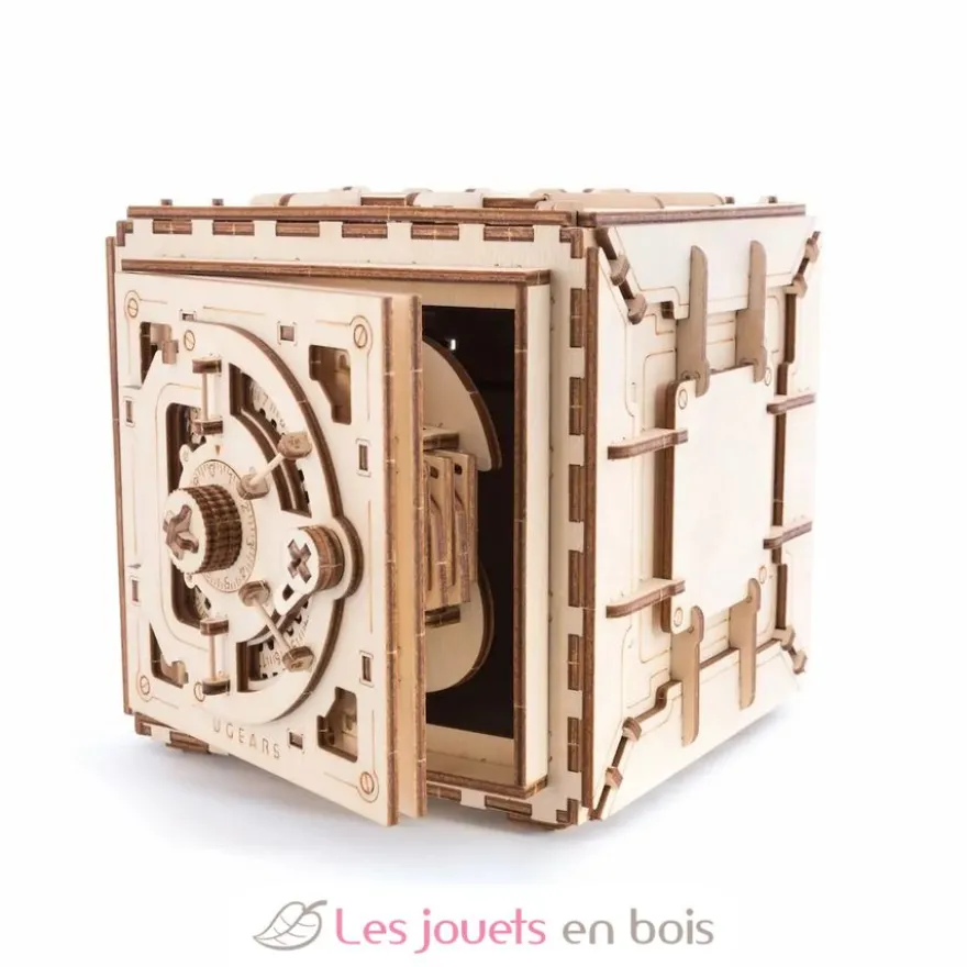 Coffre-Fort - Puzzle 3D mécanique en bois - Ugears