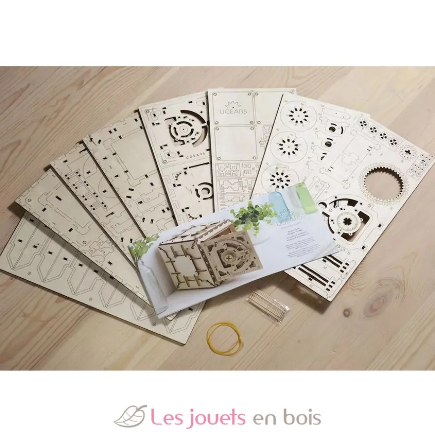 Coffre-Fort - Puzzle 3D mécanique en bois - Ugears