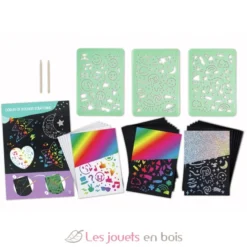 Coffret artistique tableaux à gratter - Hape Toys