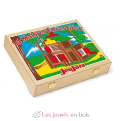Coffret Chalet en bois 135 pièces - Jeujura