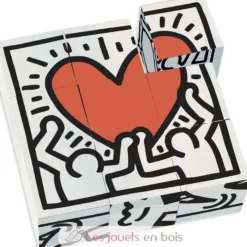 Coffret de 9 cubes Keith Haring - Vilac