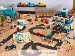 Coffret de 4 voitures en bois Super cars - Vilac