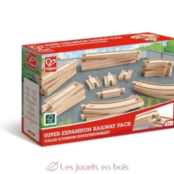 Coffret d'extension de 24 rails en bois - Dès 3 ans - Hape