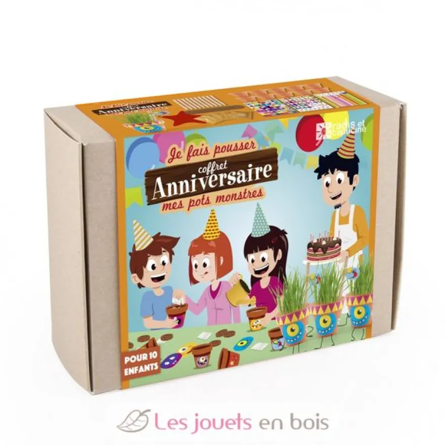 Coffret DIY - Je fabrique mes pots monstres - Radis et Capucine