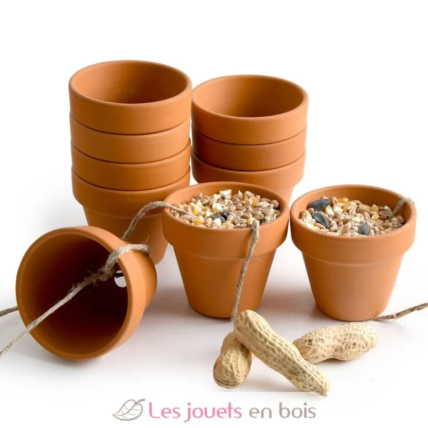 Coffret DIY - 10 mangeoires à oiseaux - Radis et Capucine