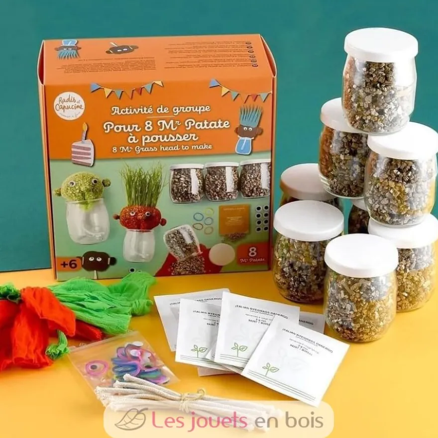 Coffret DIY - Mr Patate à faire pousser - Radis et Capucine