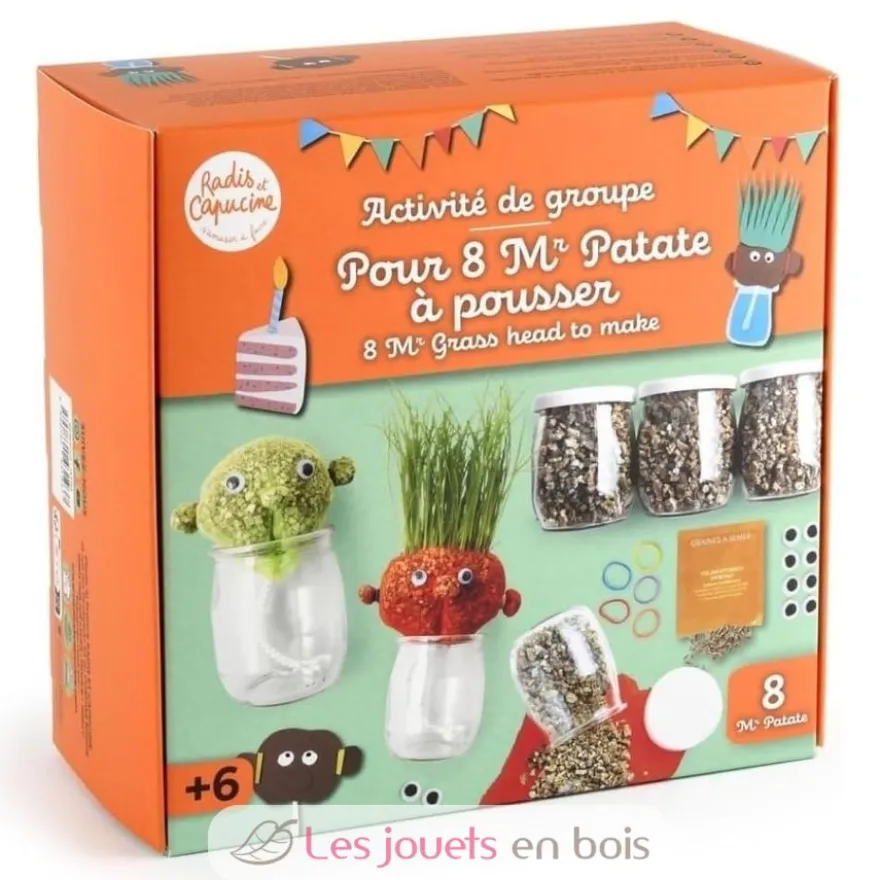 Coffret DIY - Mr Patate à faire pousser - Radis et Capucine