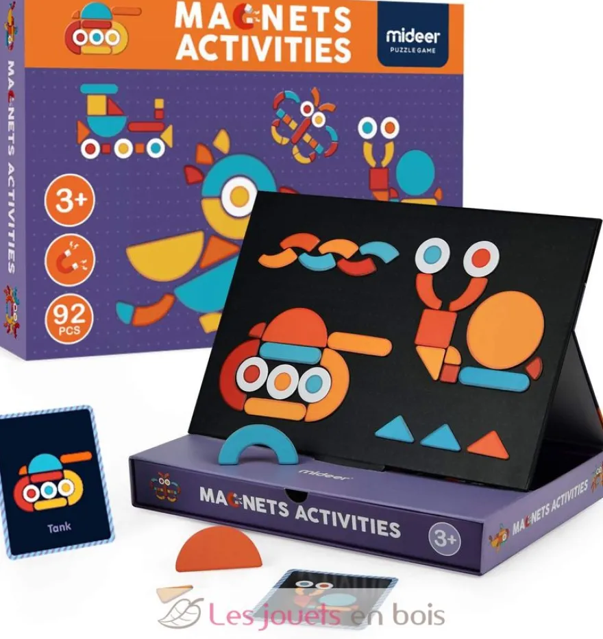 Coffret 92 formes magnétiques - Mideer