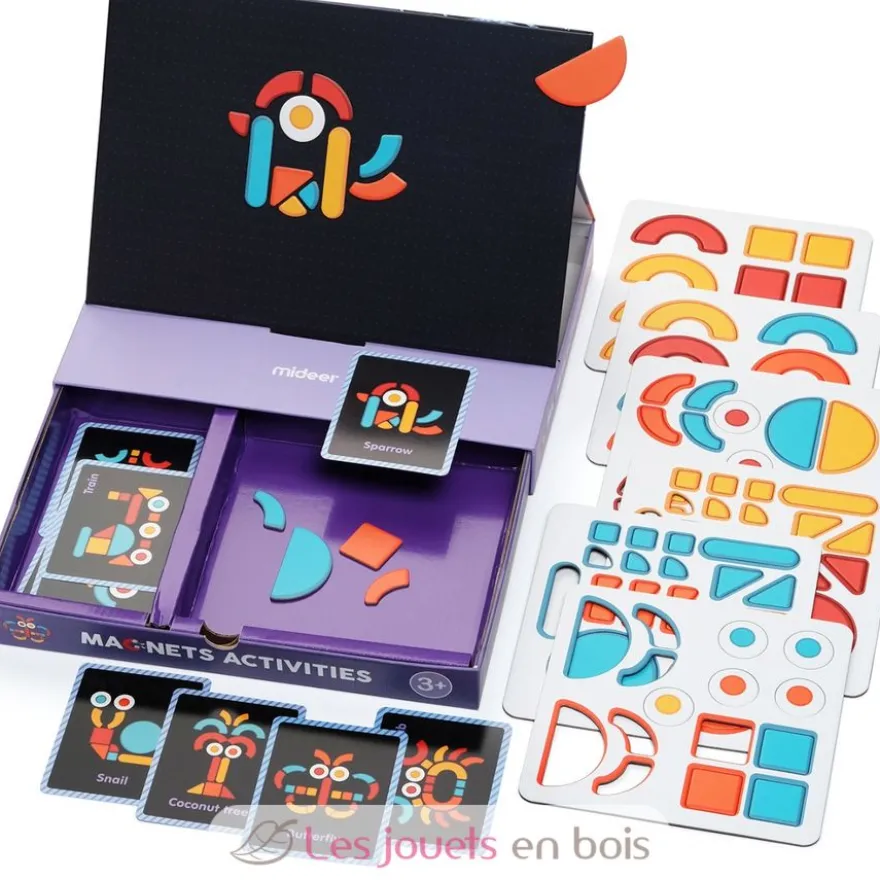 Coffret 92 formes magnétiques - Mideer