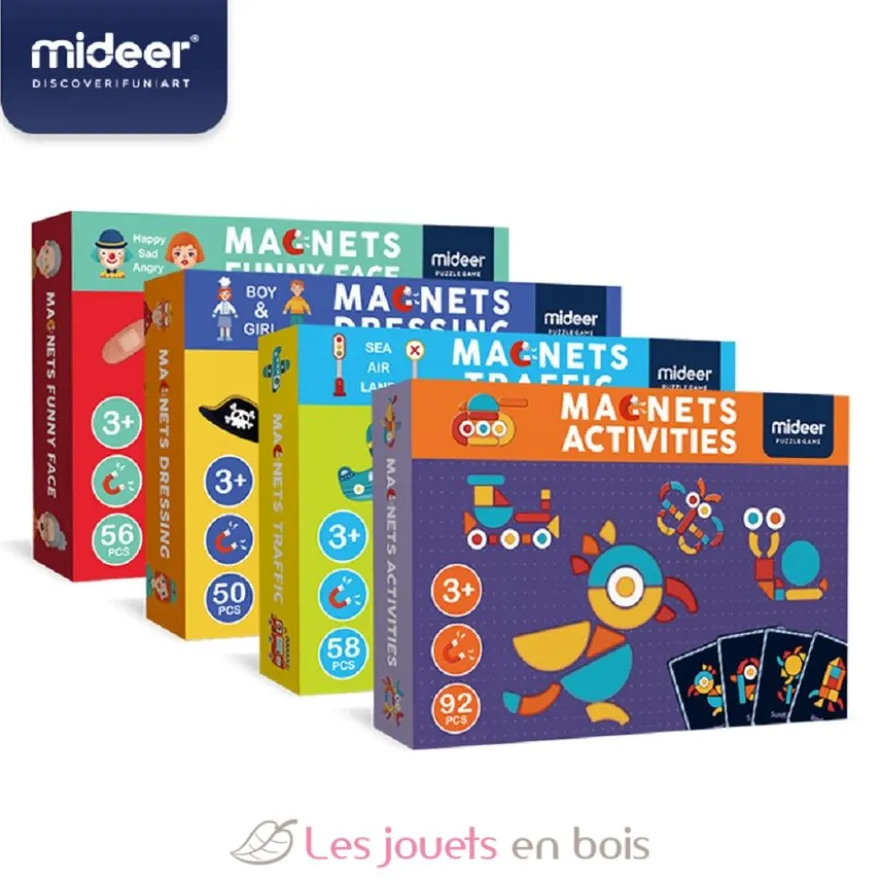 Coffret 92 formes magnétiques - Mideer