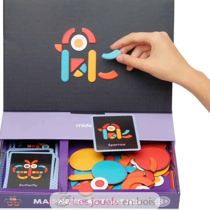 Coffret 92 formes magnétiques - Mideer