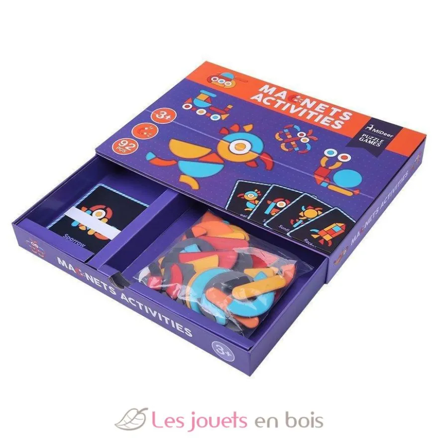 Coffret 92 formes magnétiques - Mideer