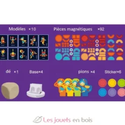 Coffret 92 formes magnétiques - Mideer