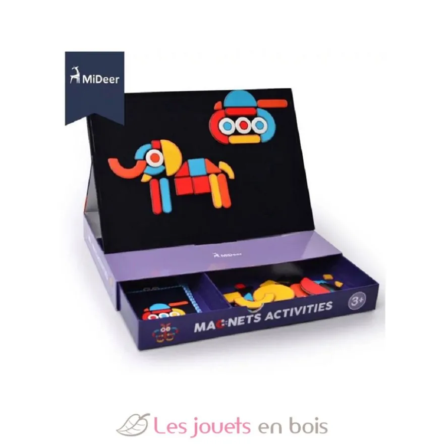 Coffret 92 formes magnétiques - Mideer