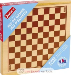 Coffret Jeu de Dames et d'Echecs - Jeujura
