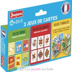 Coffret 3 jeux de cartes - Jeujura