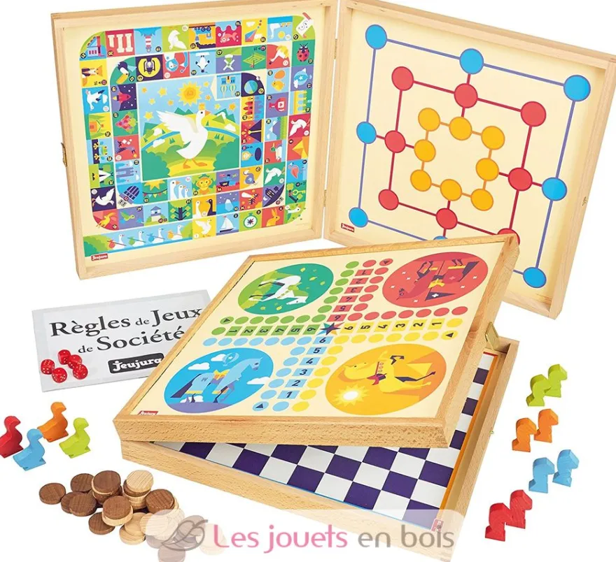 Coffret Jeux de Société 50 règles - Jeujura