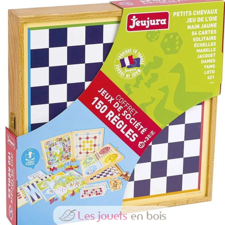 Coffret Jeux de Société 150 règles - Jeujura