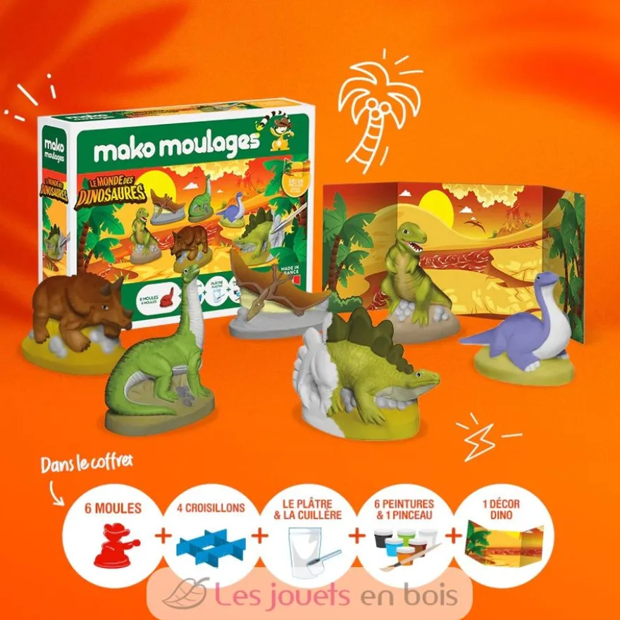 Coffret Le Monde des Dinosaures - Mako Créations