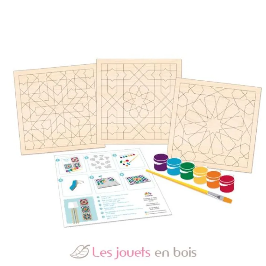 Coffret 3 mosaïques à peindre - Mazafran