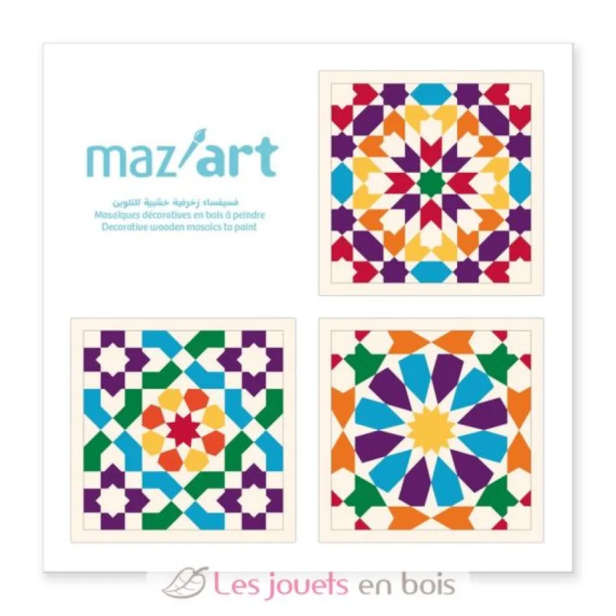 Coffret 3 mosaïques à peindre - Mazafran