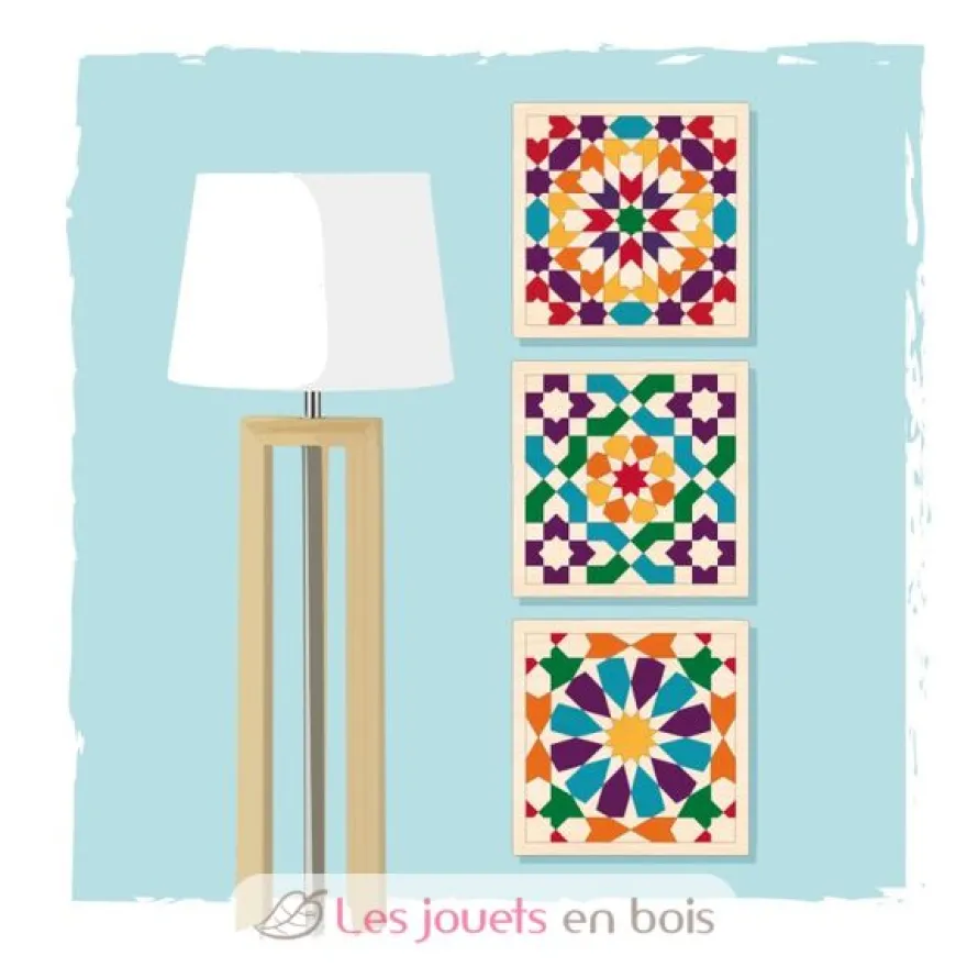 Coffret 3 mosaïques à peindre - Mazafran