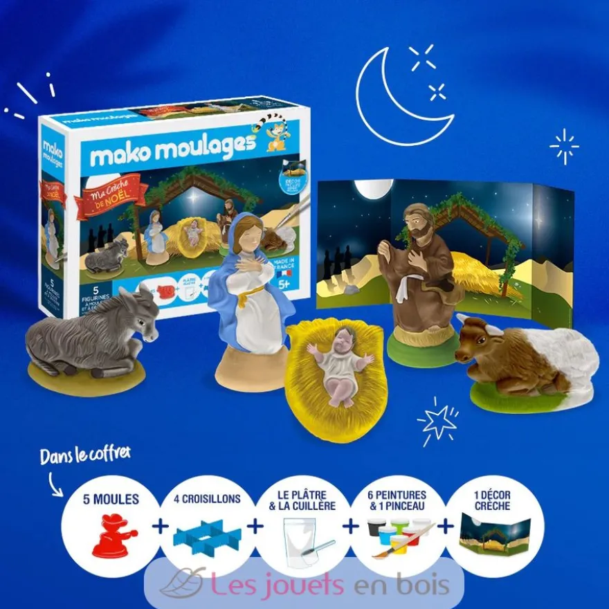 Coffret moulage Crèche de Noël - mako moulages