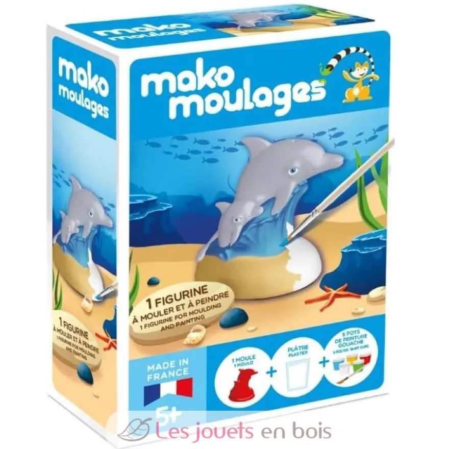 Coffret moulage Dauphin et son bébé - mako moulages