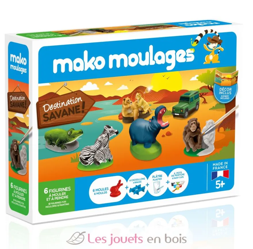 Coffret moulage Destination Savane - Mako Créations
