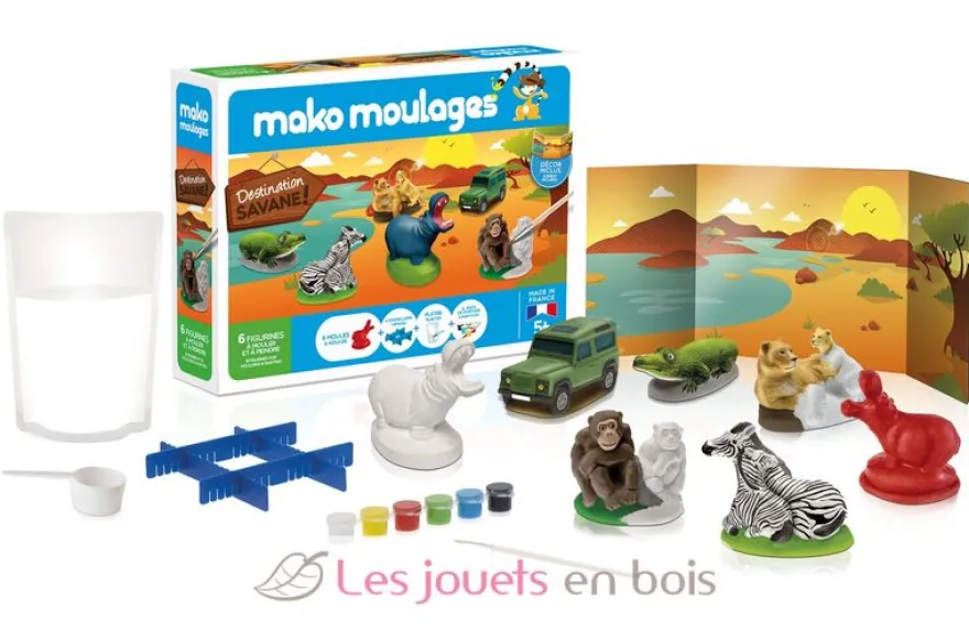 Coffret moulage Destination Savane - Mako Créations