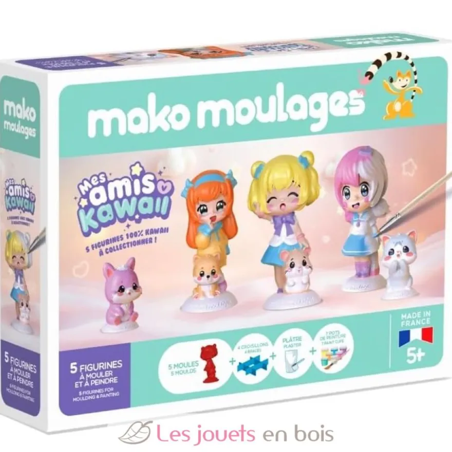 Coffret moulage Mes amis Kawaii - mako moulages