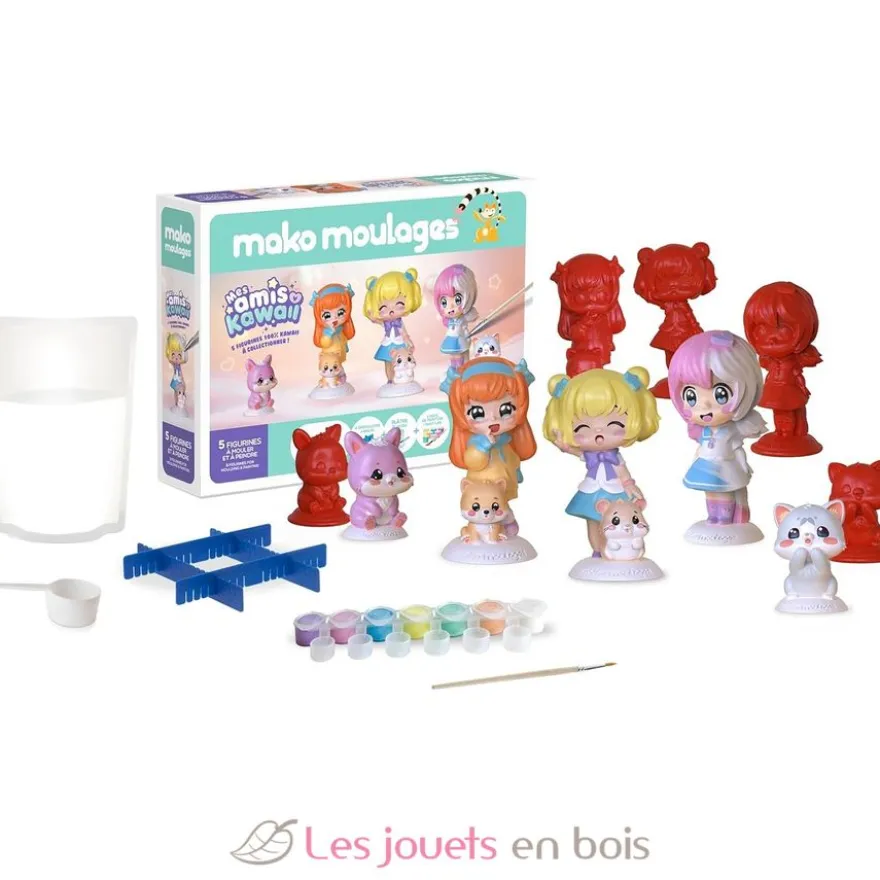 Coffret moulage Mes amis Kawaii - mako moulages