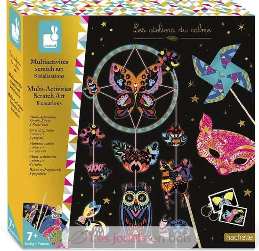 Coffret multi-activités Scratch Art - Janod