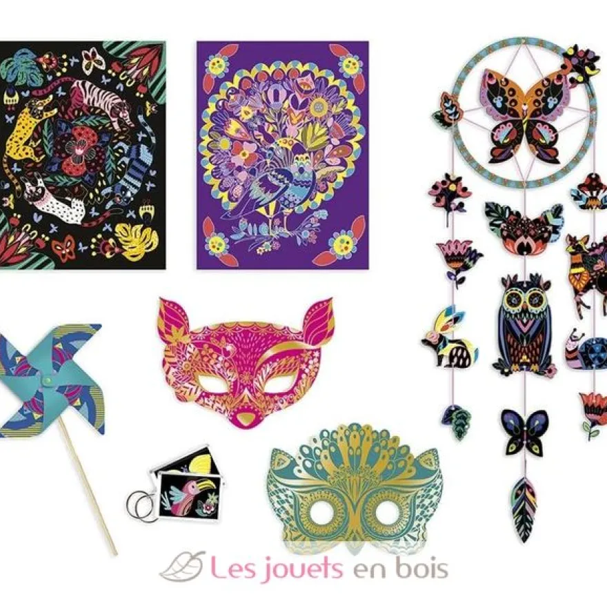 Coffret multi-activités Scratch Art - Janod