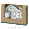 Coffret 5 pièces Jaguar savane - Petit Jour