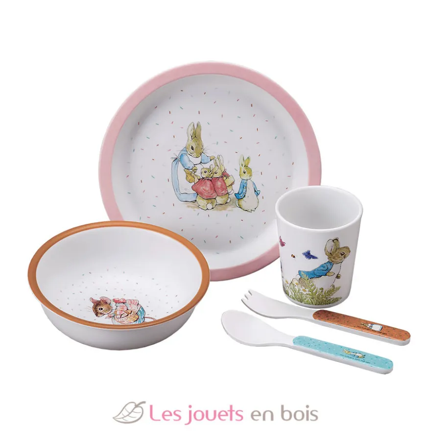 Coffret 5 pièces Pierre Lapin rose - Petit Jour