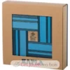 Coffret 40 planchettes bleu ciel et bleu foncé avec livre - Kapla