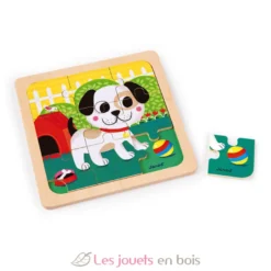 Coffret 3 puzzles - Tornado, Titus et Felix - Janod