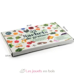 Coffret 52 sachets de graines à semer - Radis et Capucine