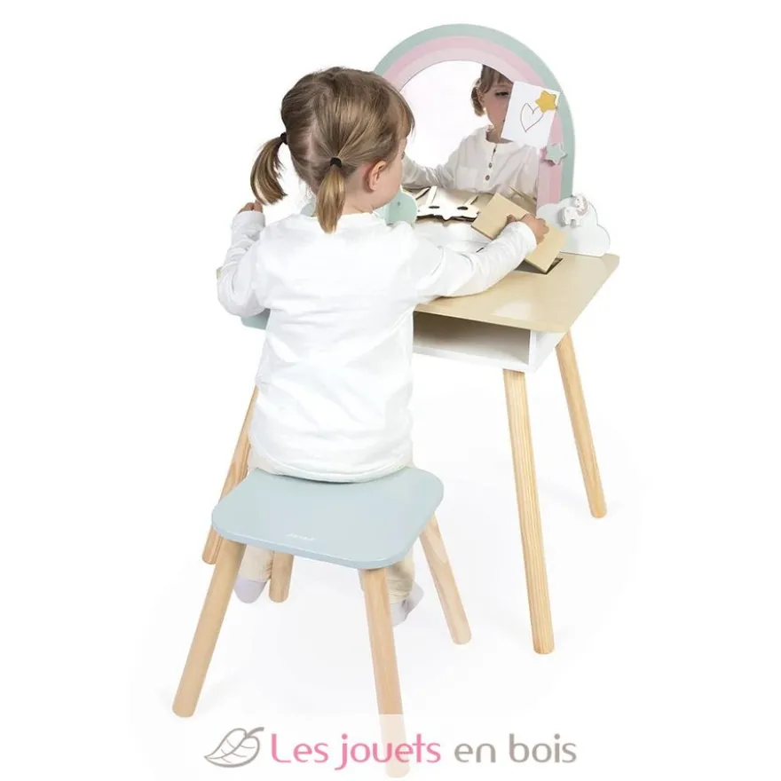 Coiffeuse en bois et accessoires Licorne - Janod