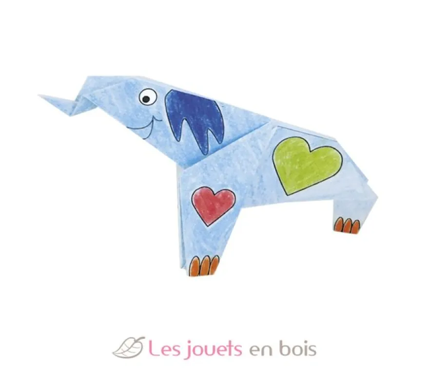 Coloring Origami - Eléphant - Fridolin