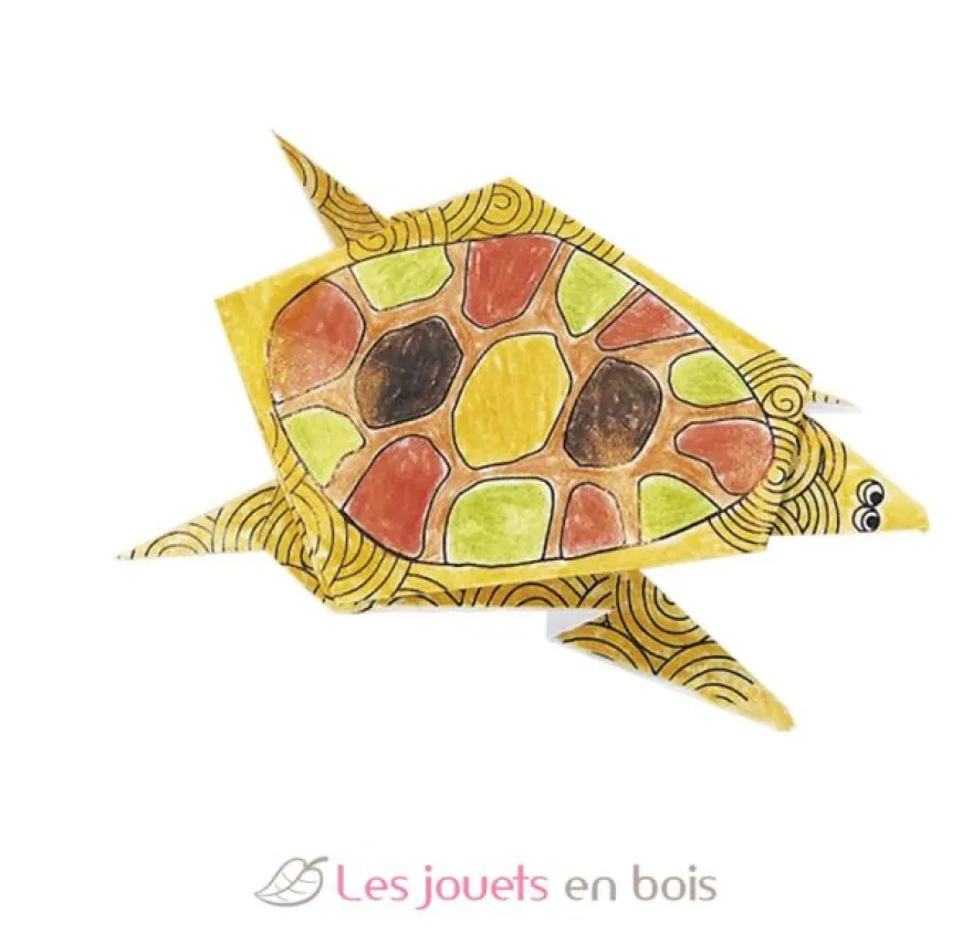 Coloring Origami - Tortue - Fridolin