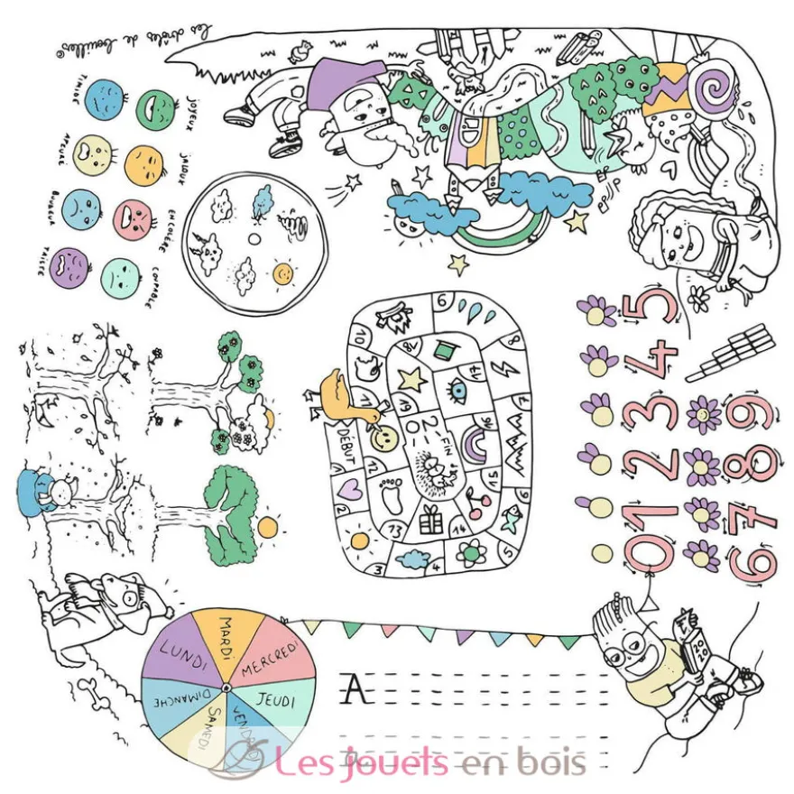 Coloritable L'Atelier des artistes - Les Drôles de Bouilles