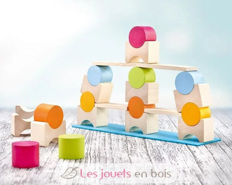 Coloro blocs de construction en bois - Selecta
