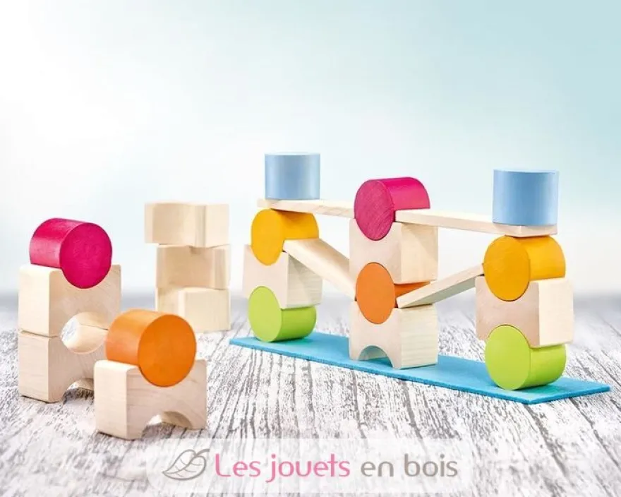 Coloro blocs de construction en bois - Selecta