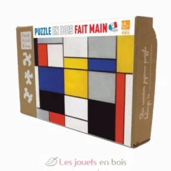 Composition 123 de Mondrian - Puzzle Michèle Wilson