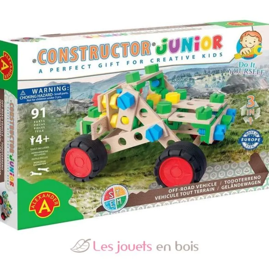 Constructor Junior 3x1 - Véhicule tout-terrain - Alexander Toys